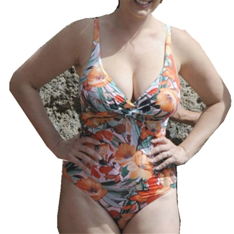 Big lady big size fat woman ONE-PIECE SWIMSUIT