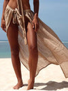 Split-front Lace Up Beach Skirt Bottom