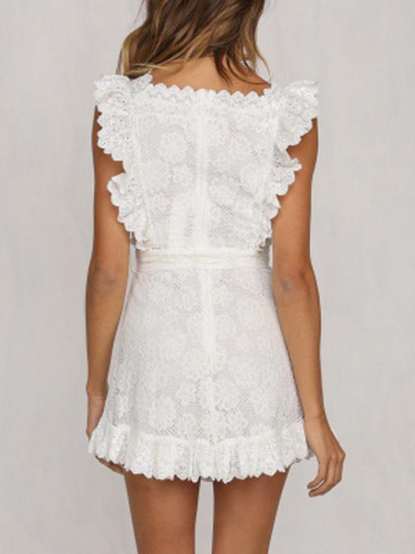 Bohemia White Fashion Mini Dresses