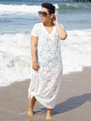 Plus Size Hollow Lace Cover-up Swimwear