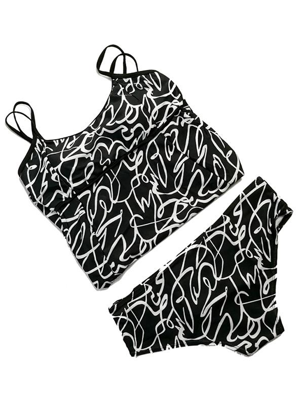 Plus Size Trefoil One-piece Swimsuit