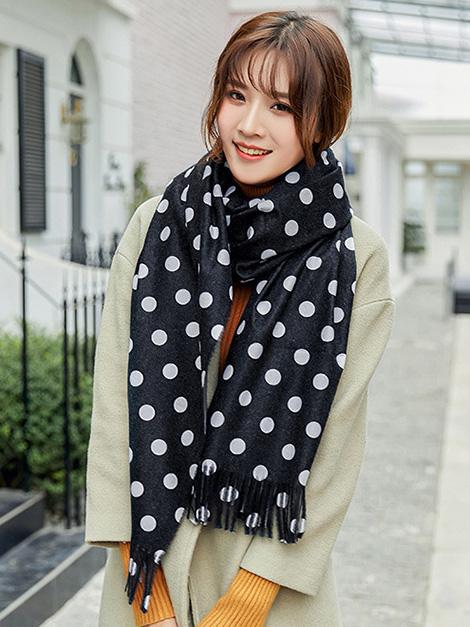 Cute Polka Printed Scarves