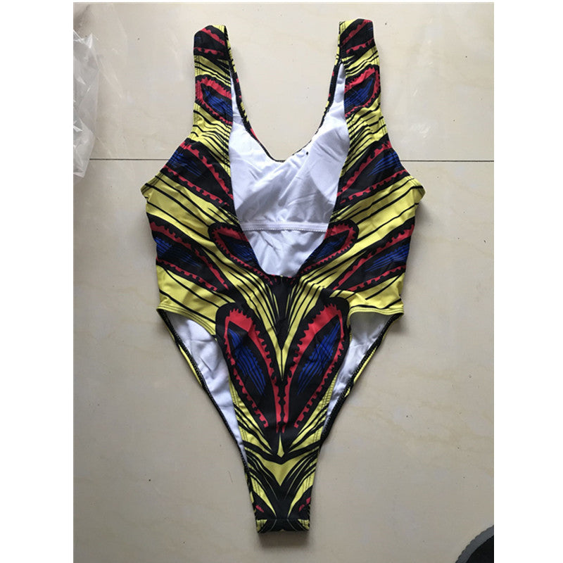 Print sexy lady print soft  ONE-PIECE SWIMSUIT