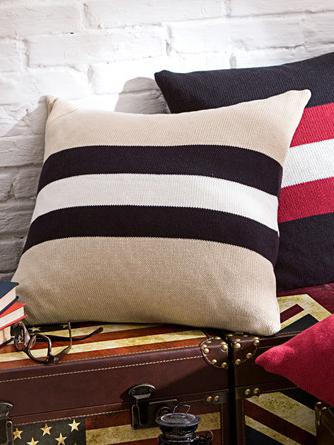 British Style Plaited Striped Pillow Case