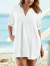 Casual V-neck Loose Cover-up Swimwear