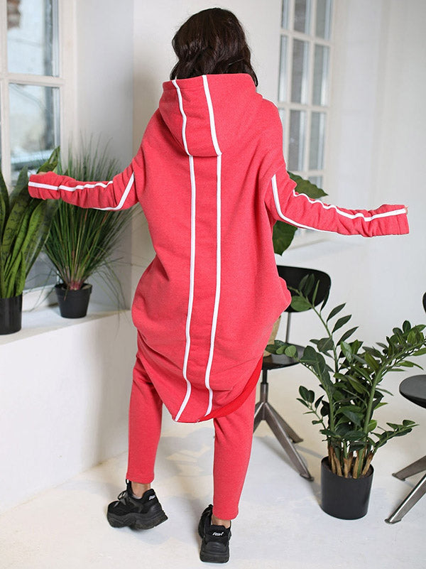 Oversize Hooded Sweatshirts&Pants Suits