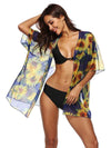 Chiffon Beach Short Sleeves Cover-Ups