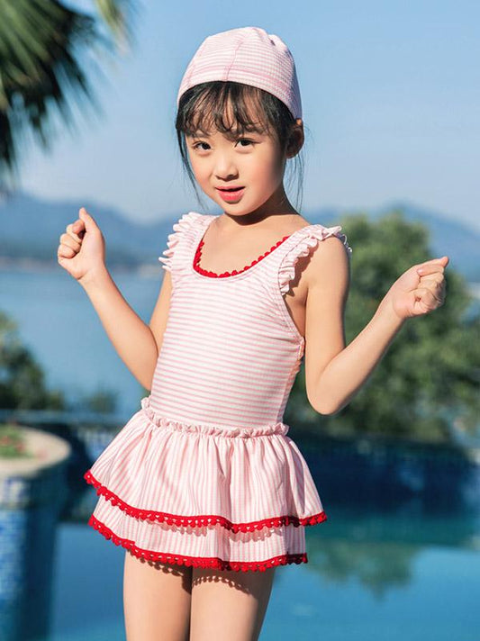 Bowknot Kids Beach Mini Dress