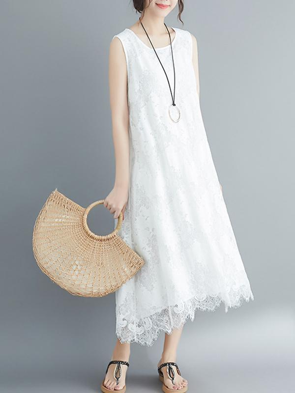 Lace Sleeveless Dress