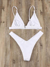 7 Colors Triangle Plain Bikinis Swimwear