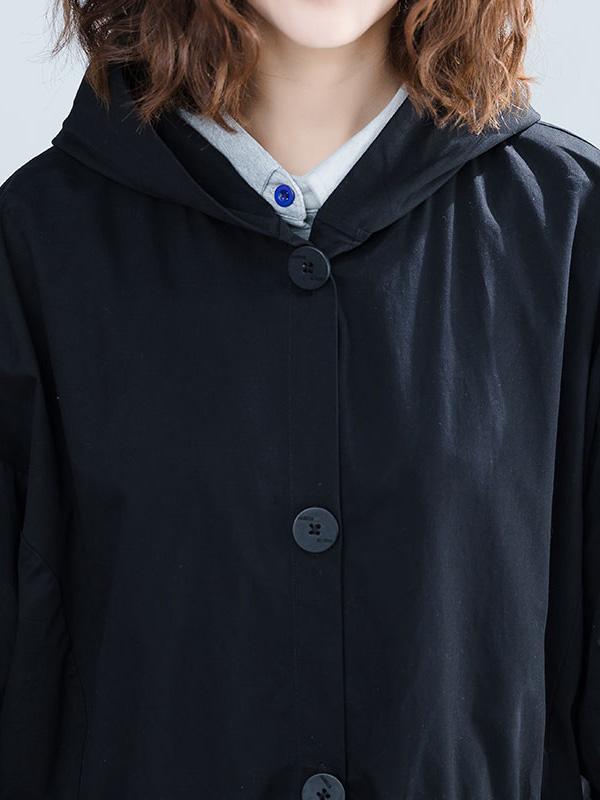 Loose Oversize Solid Winter Trench Coat