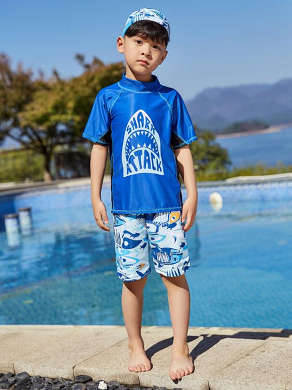 AONIHUA Sharks Printed Little Boy Swimwear