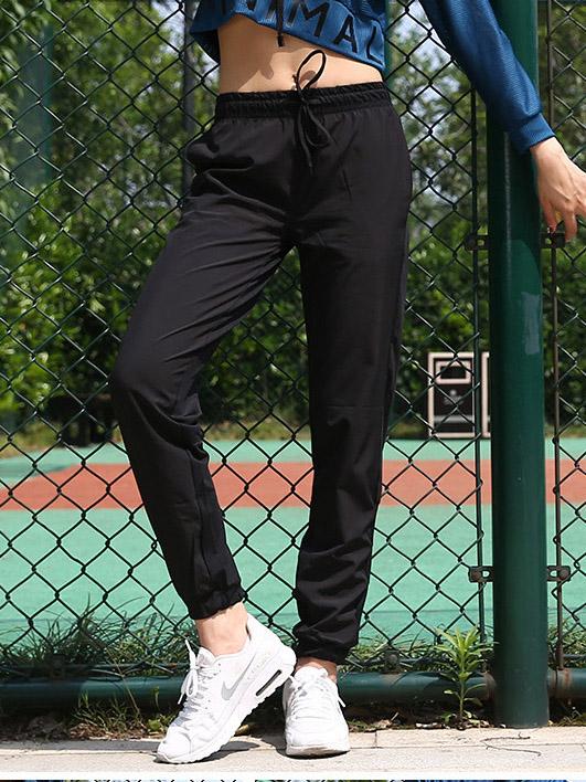 Mesh Drawstring Track Pants