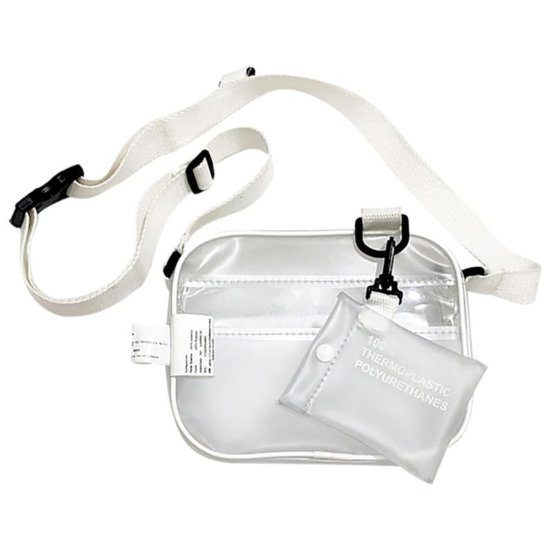 Causual PVC Transparent Clear Woman Crossbody Bags