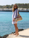 V-neck Printed Swimwear Cover-up