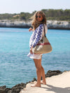 V-neck Printed Swimwear Cover-up