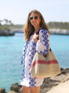 V-neck Printed Swimwear Cover-up