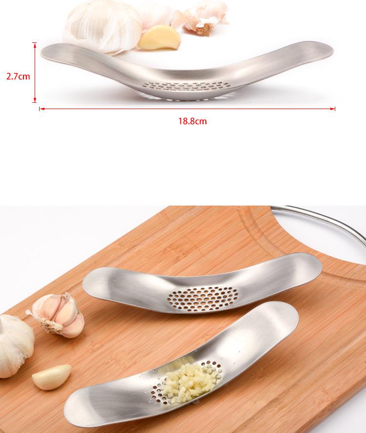 Stainless Garlic Press Crusher Cooking Kitchen Gadgets