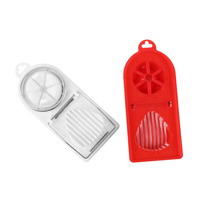 2 in 1 Egg Slicer Sectioner Cutter Egg Mold Flower Kitchen Gadgets