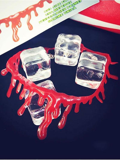 3PCS Halloween Decoration Horror Blood Drip Vampire Fancy Necklace