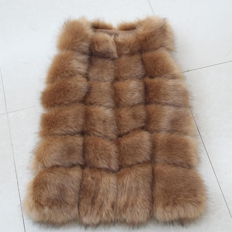 High quality Luxury Artificial Fur Warm Women Coat