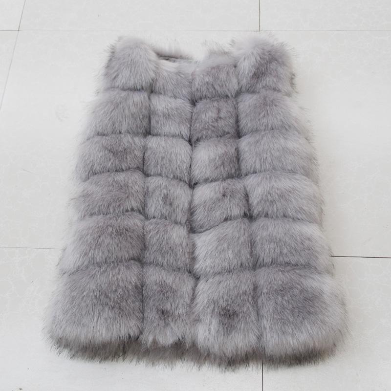 High quality Luxury Artificial Fur Warm Women Coat