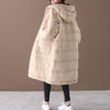 Large Pockets Hooded Winter Thick Down Coat