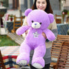 New Arrived High Quality Lavender Purple Bear Plush Toy Child Baby Girl Cloth Pillow Doll Birthday Gift