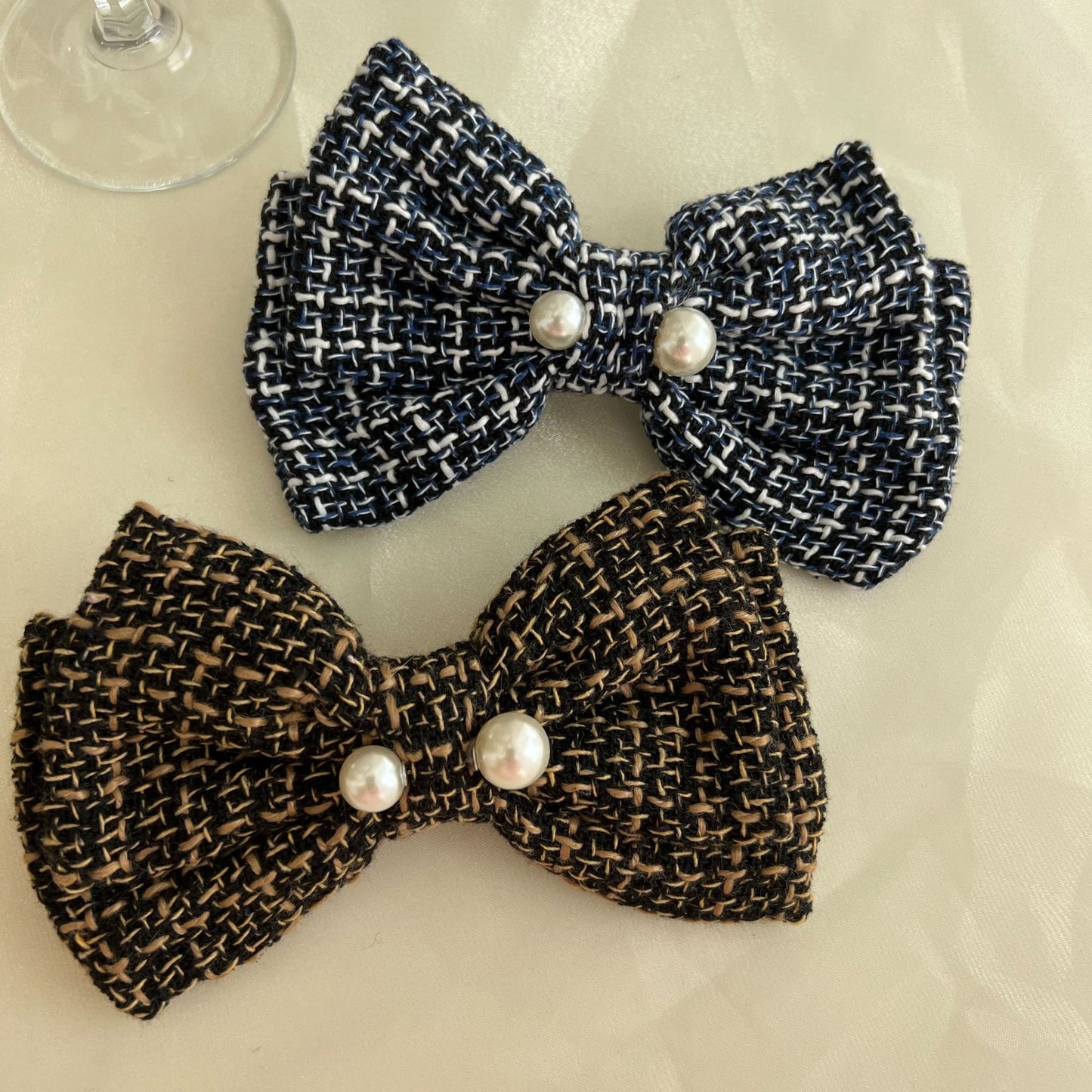 Double bow Hair Clips