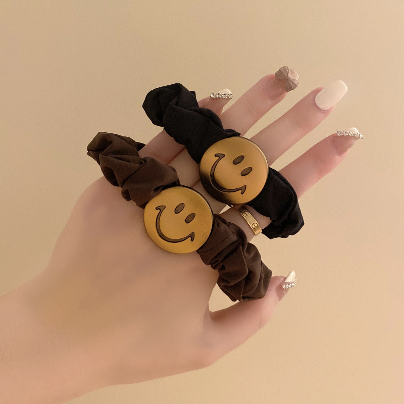 Retro smiley face Hair Ties