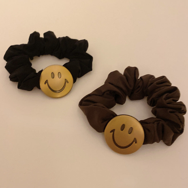 Retro smiley face Hair Ties