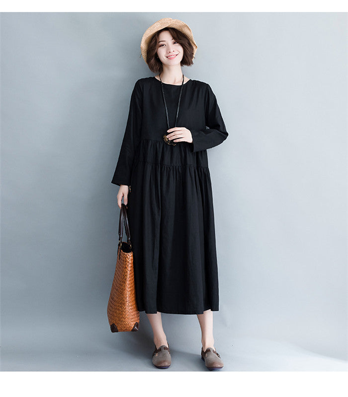 Casual Cotton Simple Long Dress