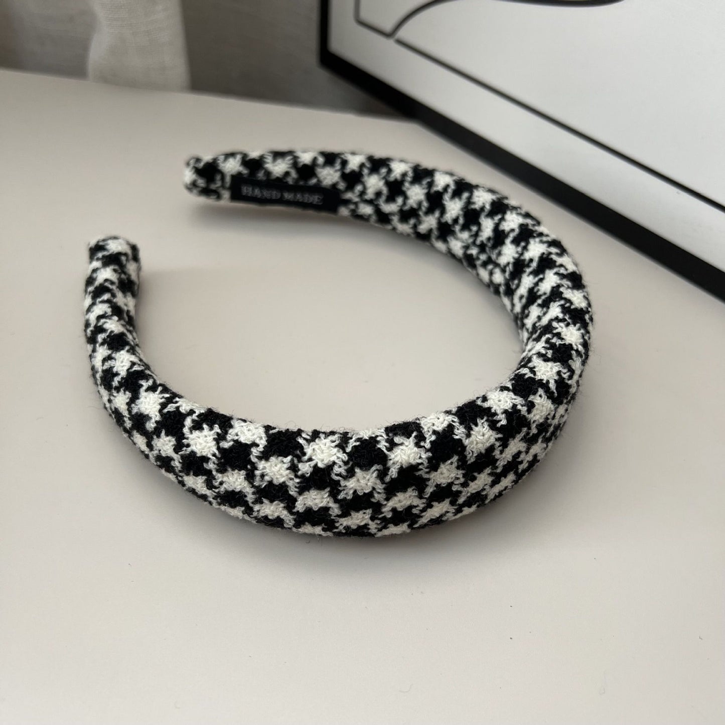 checkerboard grid Hair Bands