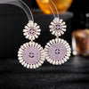 Flower stud zircon