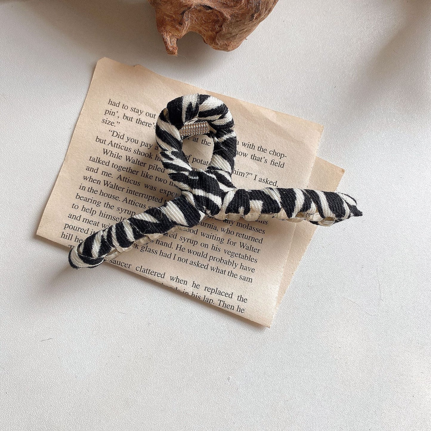 Zebra print Hair Clips