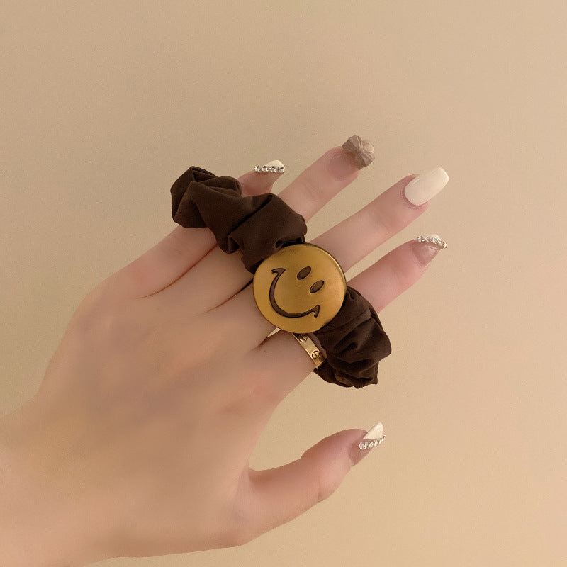 Retro smiley face Hair Ties