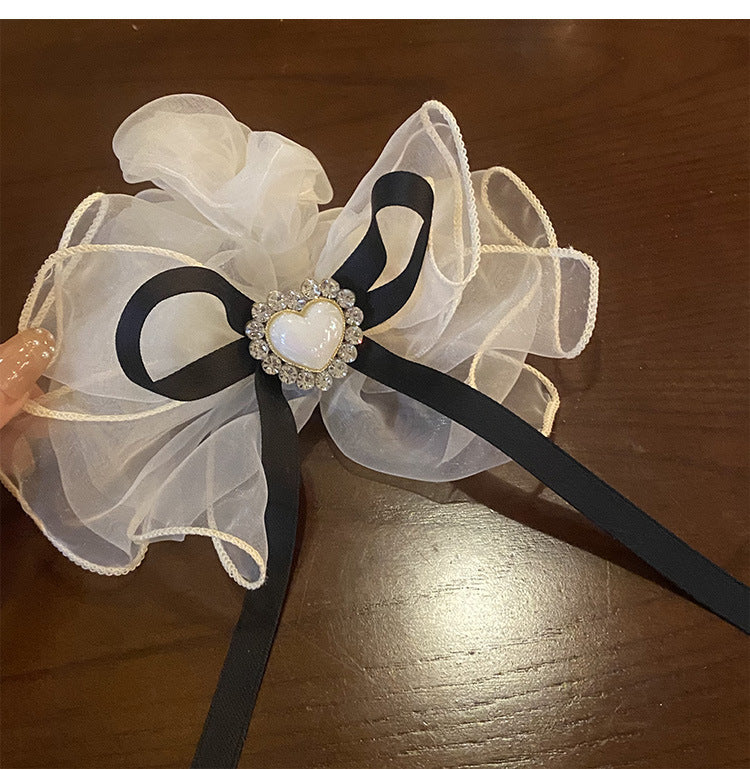 Pearl Love Bow Hair Ties