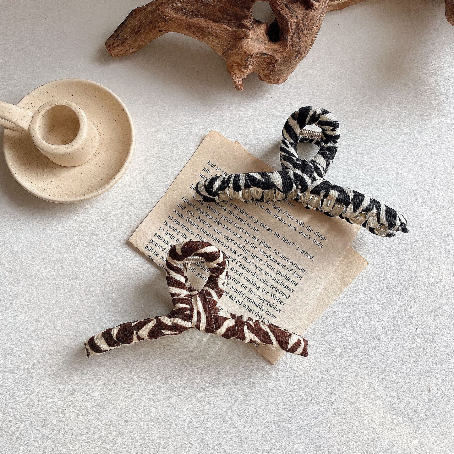 Zebra print Hair Clips