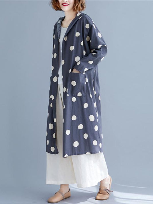 Polka-dot Printed Cover-up