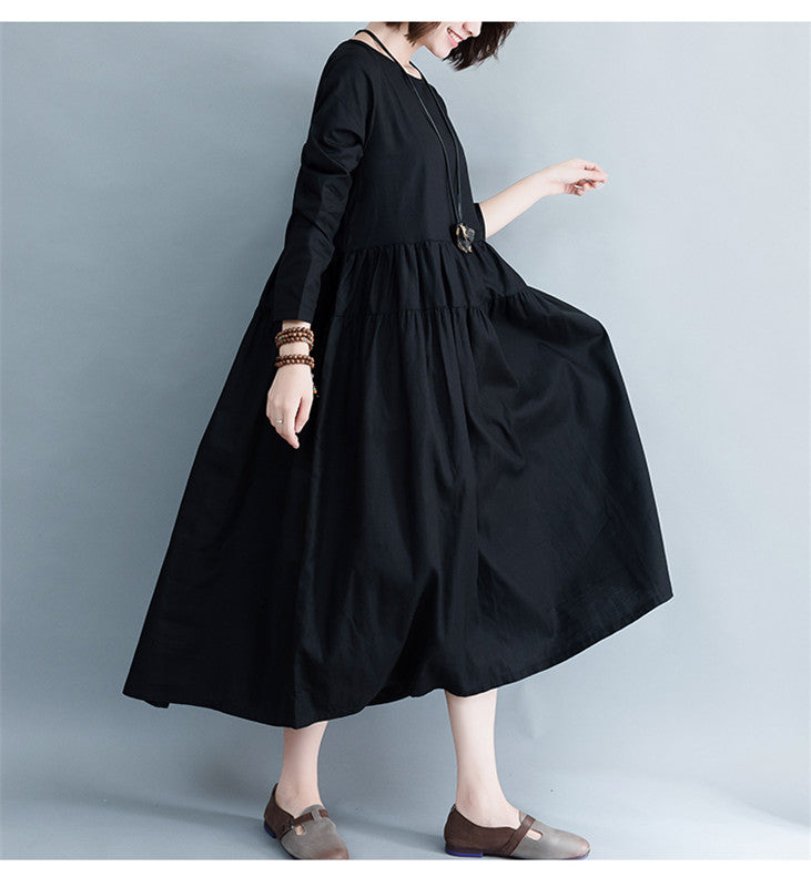 Casual Cotton Simple Long Dress