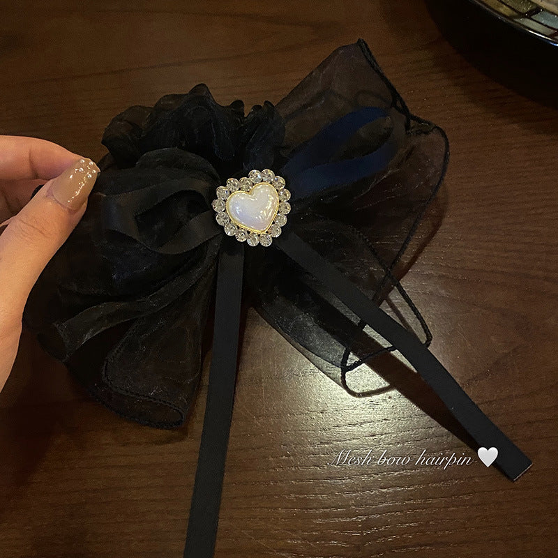 Pearl Love Bow Hair Ties