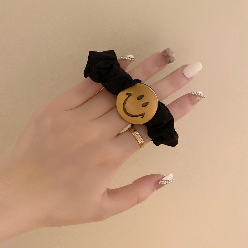 Retro smiley face Hair Ties