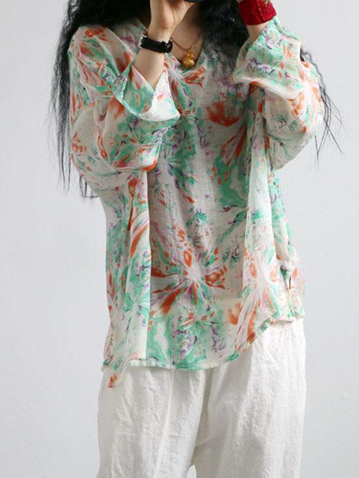 Colorful Printed Comfortable Sesame Blouse