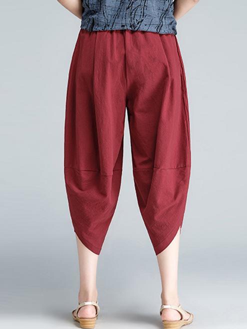 Loose Comfortable Folk Pants