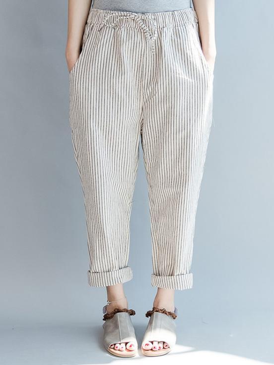 Loose Comfortable Lace-up Haroun pants