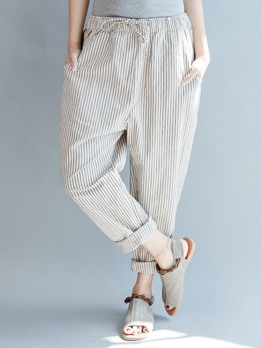 Loose Comfortable Lace-up Haroun pants