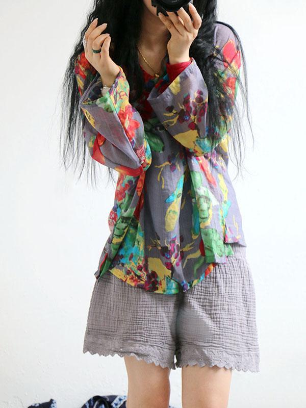 Colorful Printed Comfortable Sesame Blouse