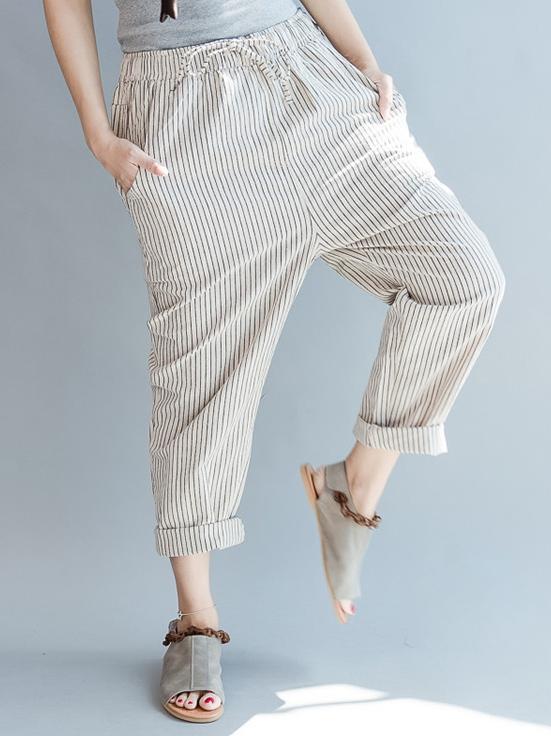 Loose Comfortable Lace-up Haroun pants