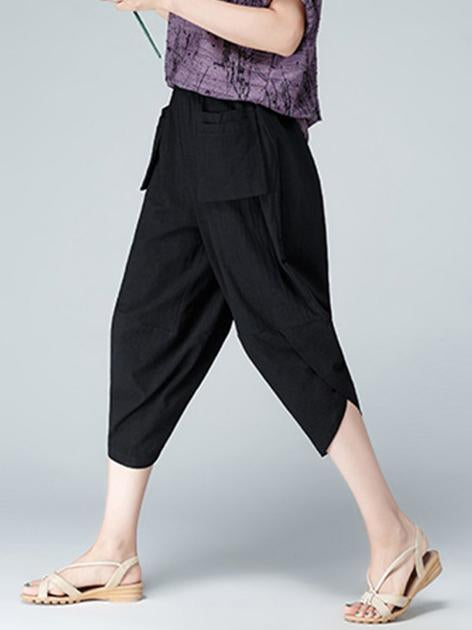 Loose Comfortable Folk Pants