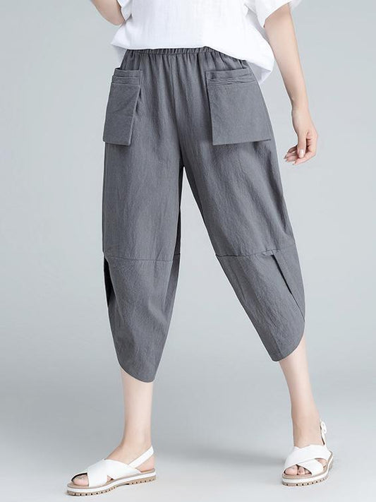 Loose Comfortable Folk Pants